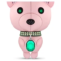 Icons key ring, Bear, Multicolored, Stainless steel by SWAROVSKI