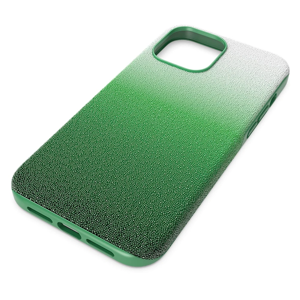 High smartphone case, Colour gradient, iPhone® 14, Green by SWAROVSKI