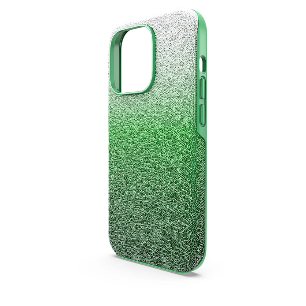 High smartphone case, Colour gradient, iPhone® 14 Pro, Green by SWAROVSKI