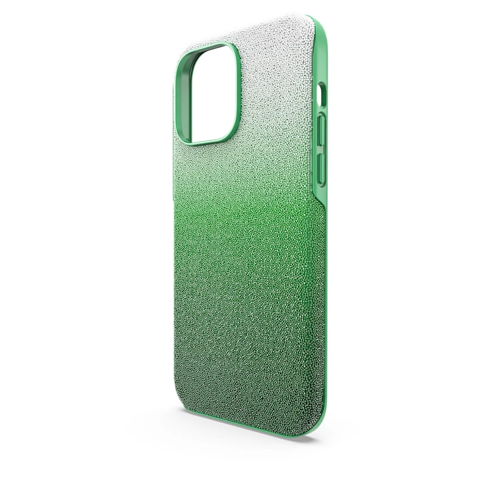 High smartphone case, Colour gradient, iPhone® 14 Pro Max, Green by SWAROVSKI