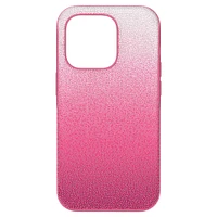 High smartphone case, Colour gradient, iPhone® 14 Pro, Pink by SWAROVSKI