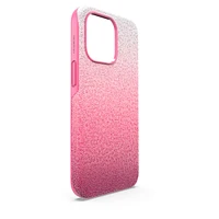 High smartphone case, iPhone® 13 Pro, Pink by SWAROVSKI