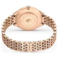 Attract watch, Swiss Made, Clover, Crystal bracelet, Rose gold tone, Rose gold-tone finish by SWAROVSKI