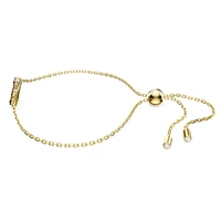 Swan bracelet, Swan, Small, Red, Gold-tone plated by SWAROVSKI
