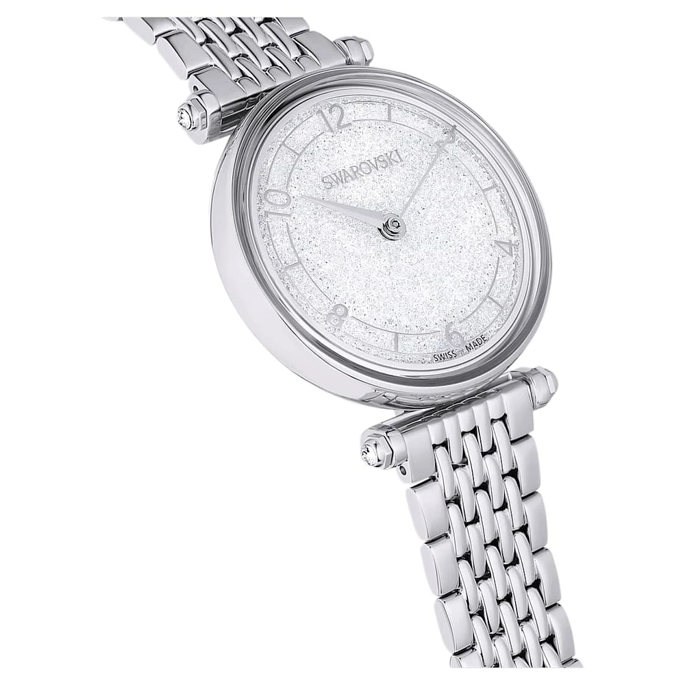 Crystalline Wonder watch, Swiss Made, Metal bracelet, Silver Tone, Stainless steel by SWAROVSKI