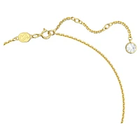 Gema pendant, Mixed cuts, Flower, Green, Gold-tone plated by SWAROVSKI