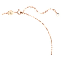 Volta set, Bow, White, Rose gold-tone plated by SWAROVSKI