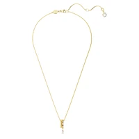 Dextera pendant, Mixed cuts, White, Gold-tone plated by SWAROVSKI