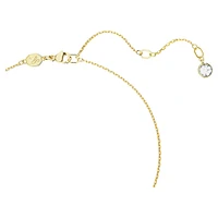 Dextera pendant, Mixed cuts, White, Gold-tone plated by SWAROVSKI
