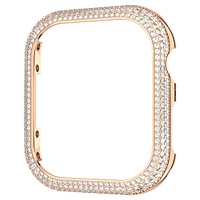 Sparkling case, For Apple Watch® Series 7, 41 mm, Rose gold tone by SWAROVSKI