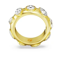 Dextera ring, Mixed cuts, White, Gold-tone plated by SWAROVSKI