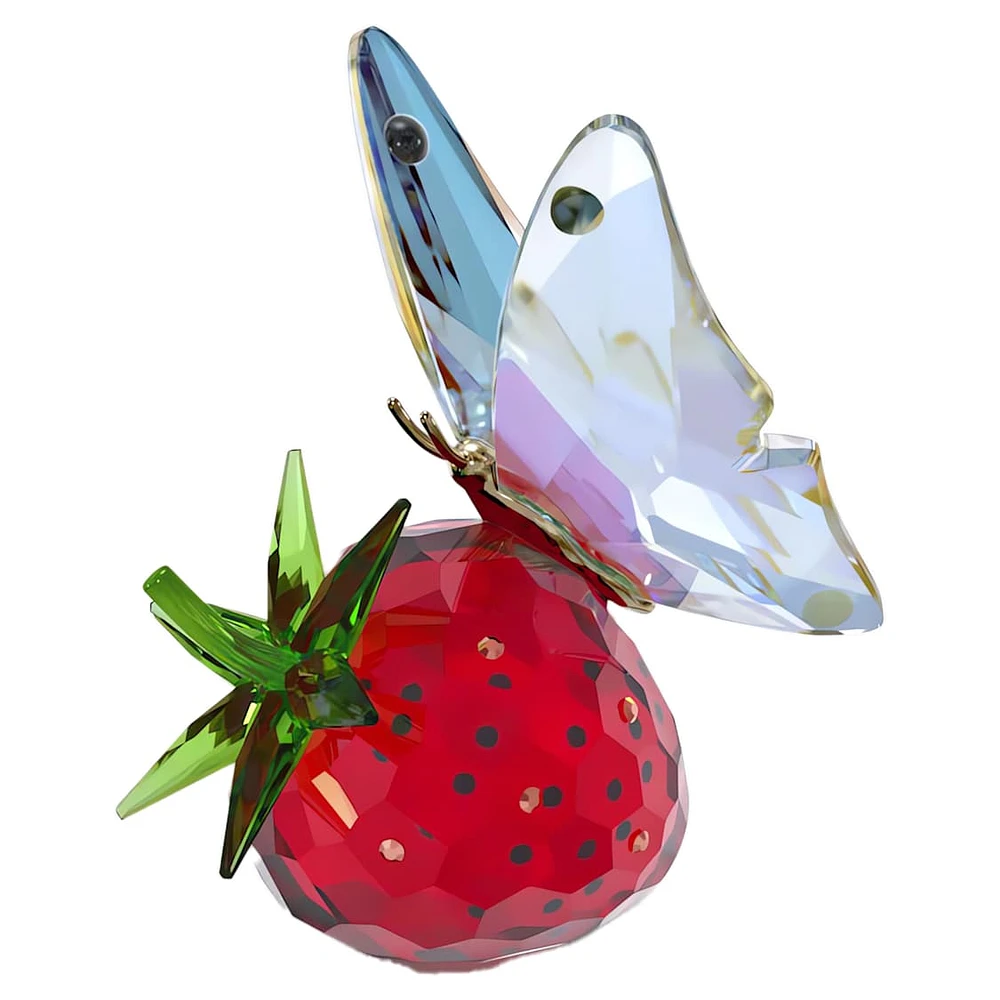 Idyllia Butterfly and Strawberry by SWAROVSKI