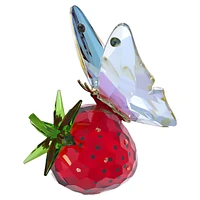 Idyllia Butterfly and Strawberry by SWAROVSKI