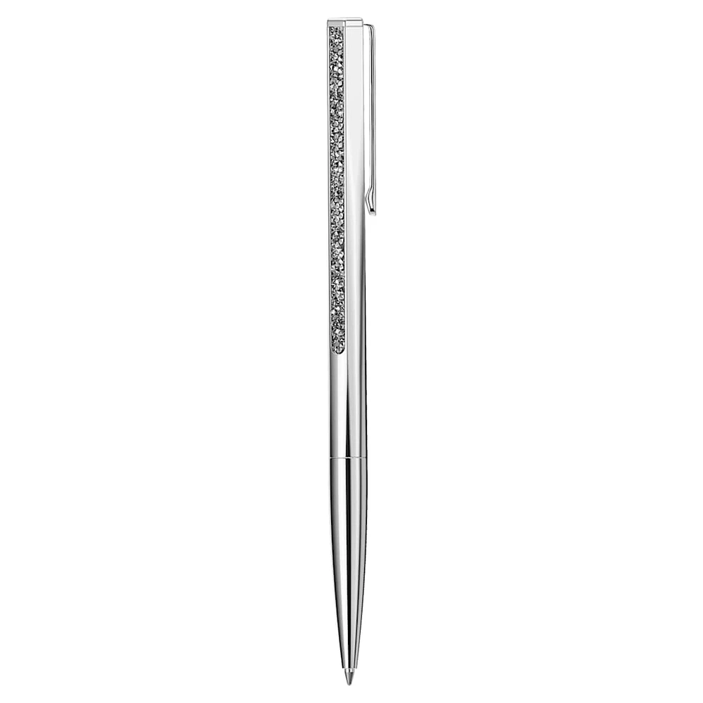 Crystal Shimmer ballpoint pen, Silver Tone, Chrome plated by SWAROVSKI
