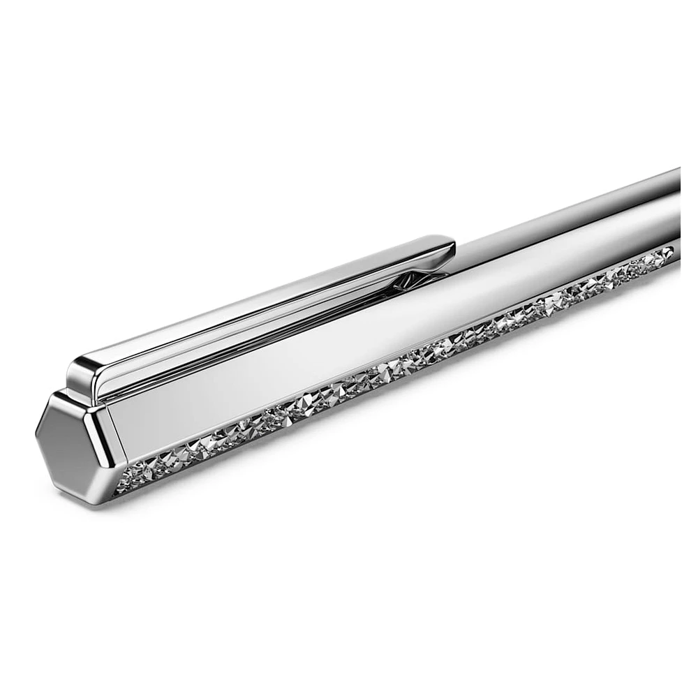 Crystal Shimmer ballpoint pen, Silver Tone, Chrome plated by SWAROVSKI