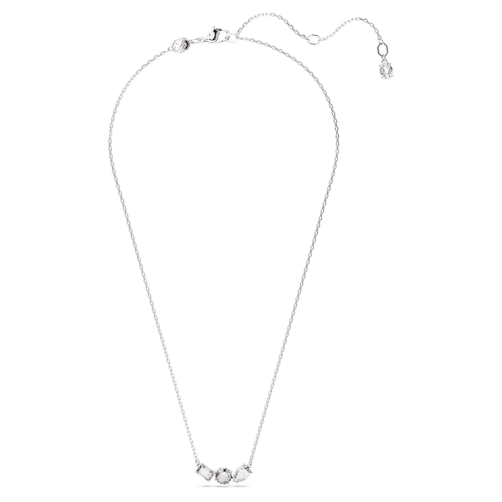 Mesmera pendant, Mixed cuts, Pink, Rhodium plated by SWAROVSKI