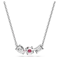 Mesmera pendant, Mixed cuts, Pink, Rhodium plated by SWAROVSKI