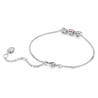 Mesmera bracelet, Mixed cuts, Pink, Rhodium plated by SWAROVSKI