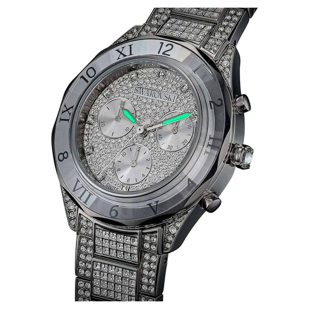 Dextera Lux watch, Swiss Made, Metal bracelet, Silver Tone, Stainless steel by SWAROVSKI