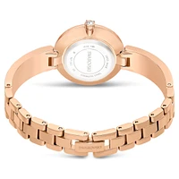 Illumina watch, Swiss Made, Metal bracelet, Rose gold tone, Rose gold-tone finish by SWAROVSKI