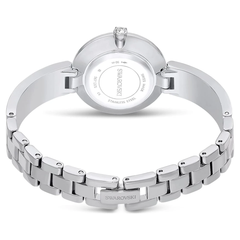 Illumina watch, Swiss Made, Metal bracelet, Silver Tone, Stainless steel by SWAROVSKI