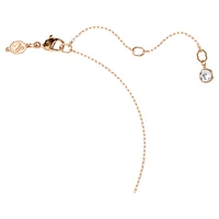 Luna pendant, Crystal pearl, Moon, Multicolored, Rose gold-tone plated by SWAROVSKI