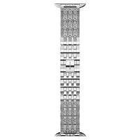 Sparkling princess strap, For Apple Watch® 40mm & 41mm, Silver tone, Stainless steel by SWAROVSKI