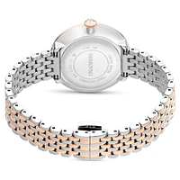 Certa watch, Swiss Made, Metal bracelet, Rose gold tone, Mixed metal finish by SWAROVSKI