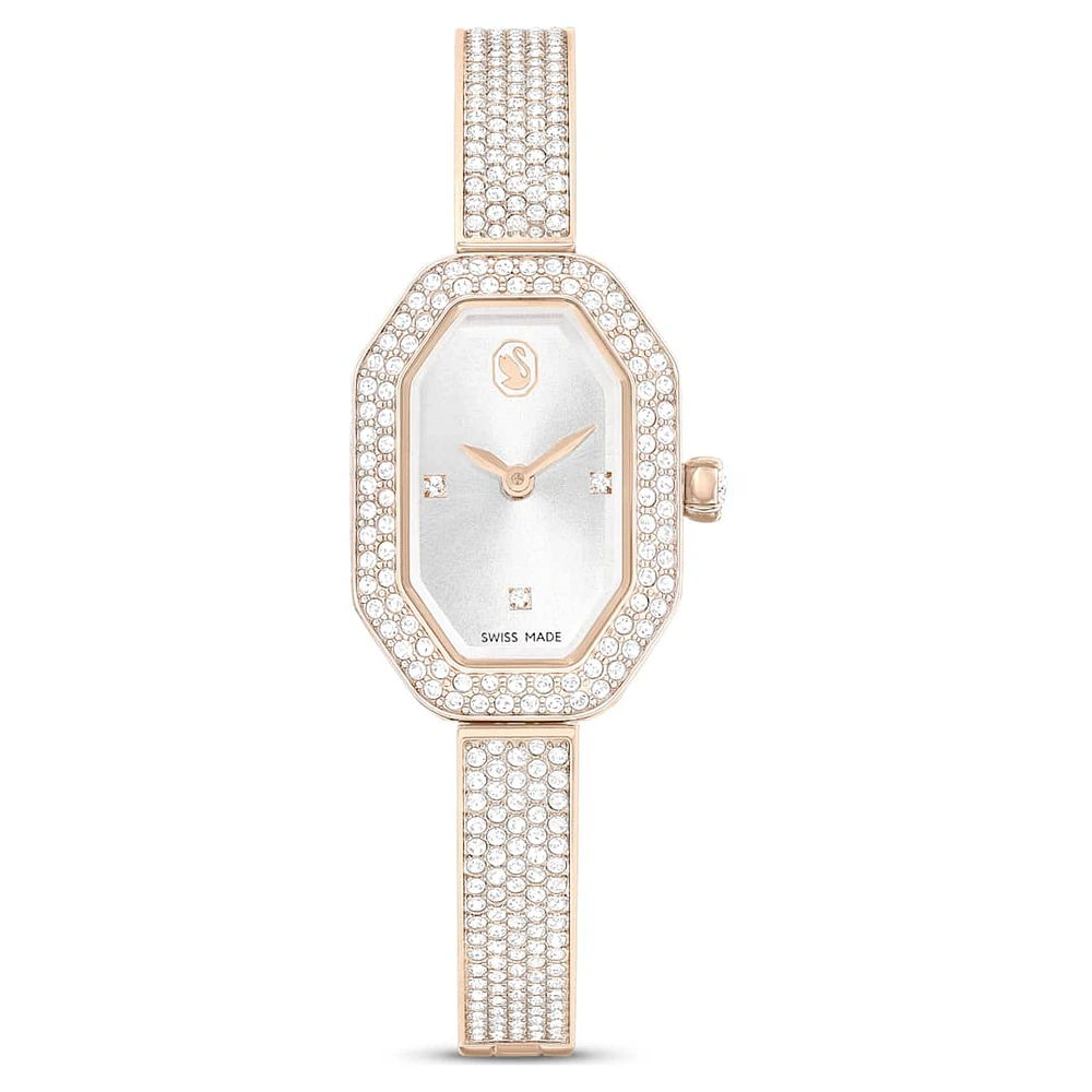 Dextera Bangle watch, Swiss Made, Metal bracelet, Gold tone