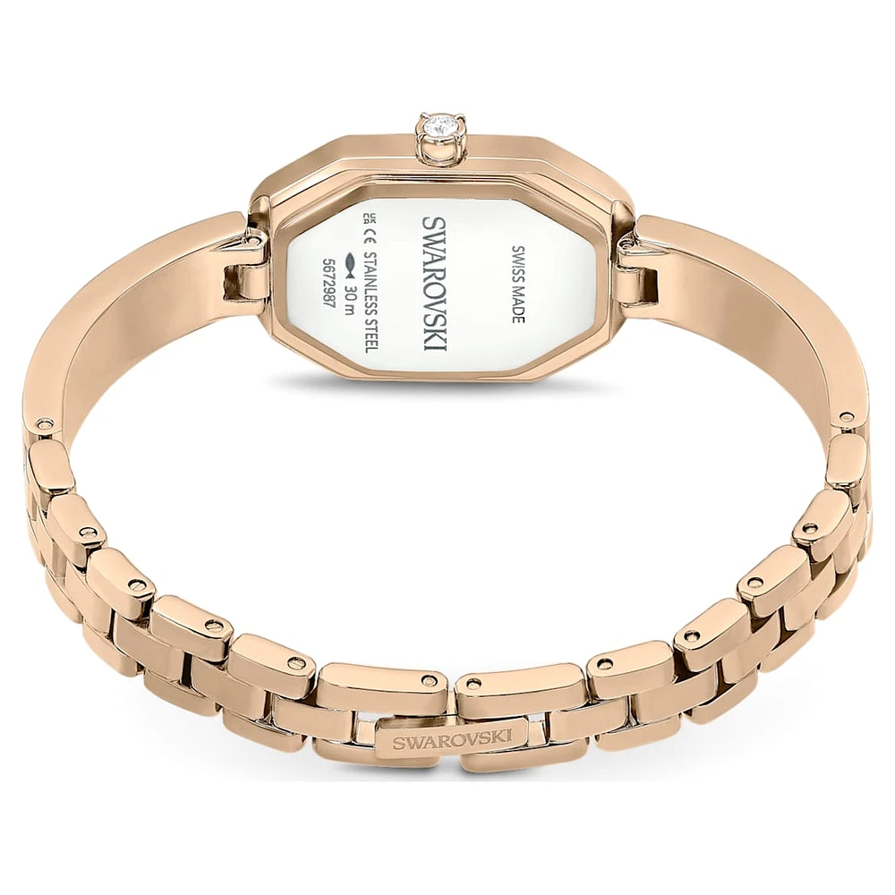Dextera Bangle watch, Swiss Made, Metal bracelet, Gold tone