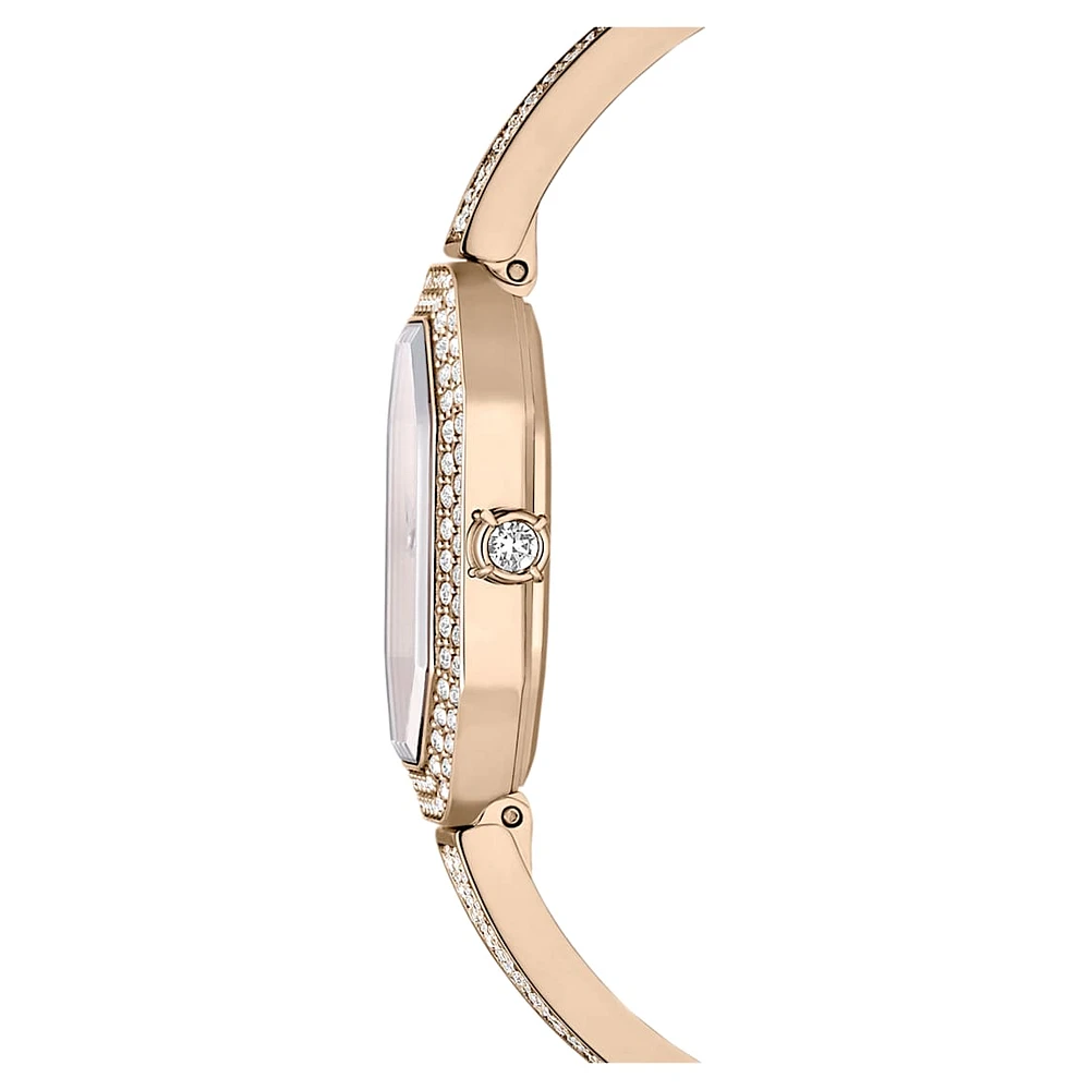 Dextera Bangle watch, Swiss Made, Metal bracelet, Gold tone