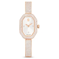 Dextera Bangle watch, Swiss Made, Metal bracelet, Gold tone