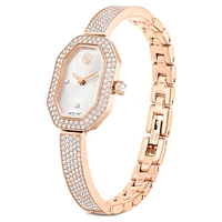 Dextera Bangle watch, Swiss Made, Metal bracelet, Gold tone