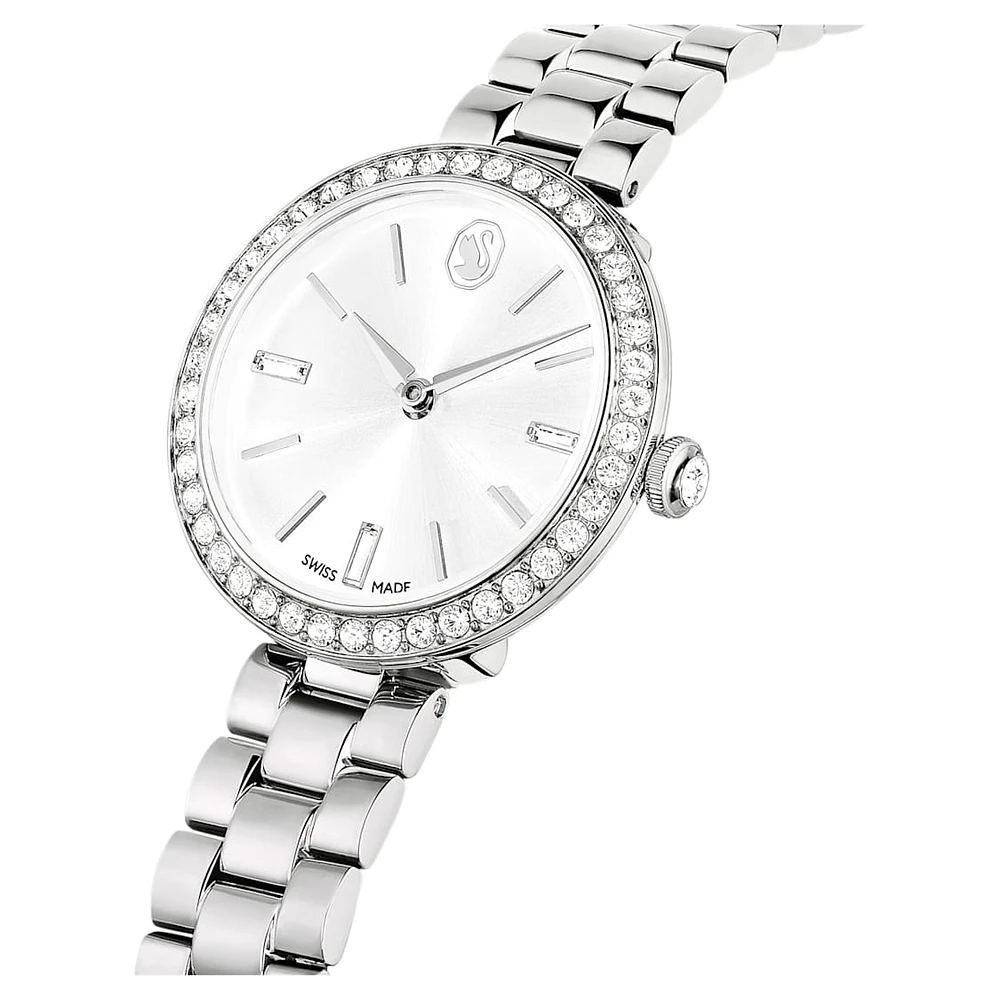 Certa watch, Swiss Made, Metal bracelet, Silver Tone, Stainless steel by SWAROVSKI