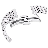 Matrix tennis 7-link watch, Swiss Made, Metal bracelet, Silver Tone, Stainless steel by SWAROVSKI