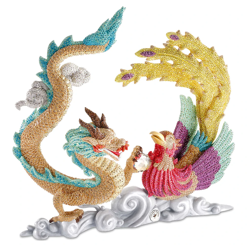 Crystal Myriad Dragon and Phoenix by SWAROVSKI