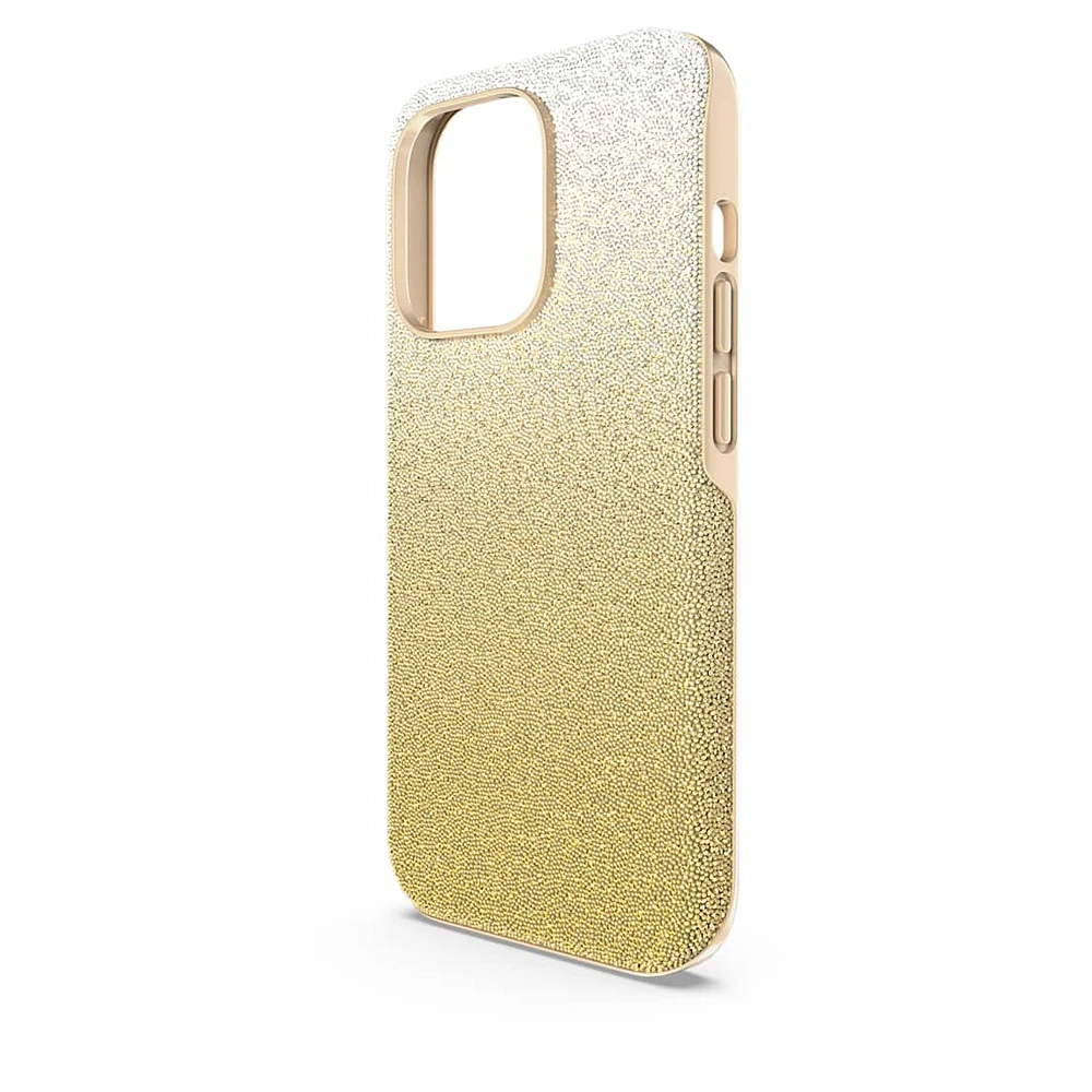 High smartphone case, Colour gradient, iPhone® 14 Pro, Gold tone by SWAROVSKI