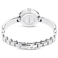 Matrix Bangle watch, Swiss Made, Crystal bracelet, White
