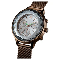 Nova Chrono watch, Swiss Made, Metal bracelet, Gold tone