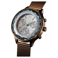 Nova Chrono watch, Swiss Made, Metal bracelet, Gold tone