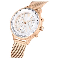 Nova Chrono watch, Swiss Made, Metal bracelet, Gold tone