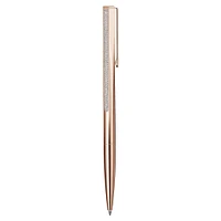 Crystal Shimmer ballpoint pen, Rose gold tone, Rose gold-tone finish by SWAROVSKI