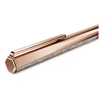 Crystal Shimmer ballpoint pen, Rose gold tone, Rose gold-tone finish by SWAROVSKI