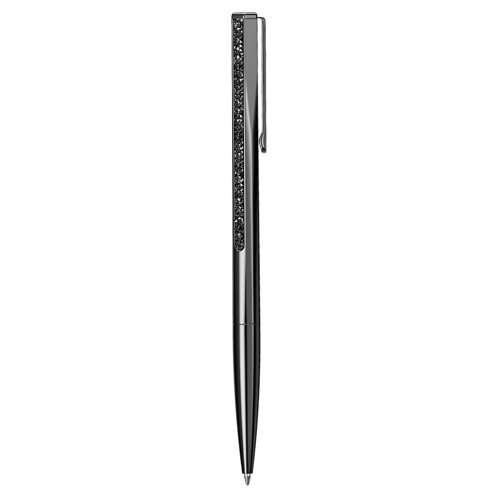 Crystal Shimmer ballpoint pen, Black, Black lacquered by SWAROVSKI