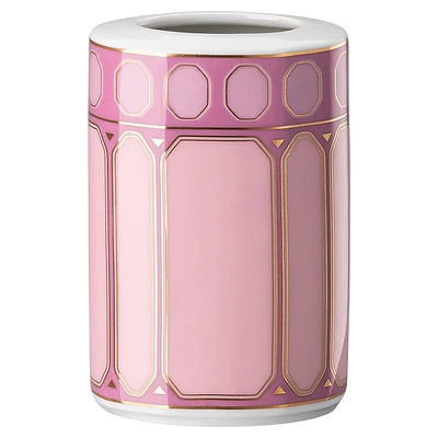 Signum vase, Porcelain, Small, Pink by SWAROVSKI