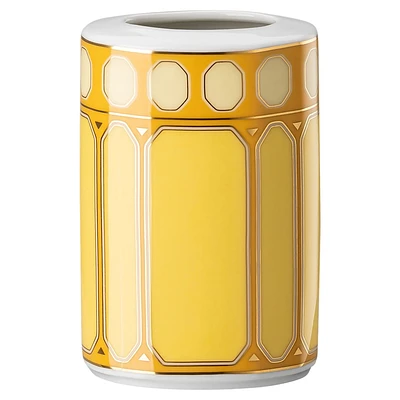 Signum vase, Porcelain, Small, Yellow by SWAROVSKI