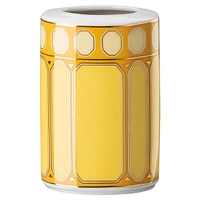 Signum vase, Porcelain, Small, Yellow by SWAROVSKI