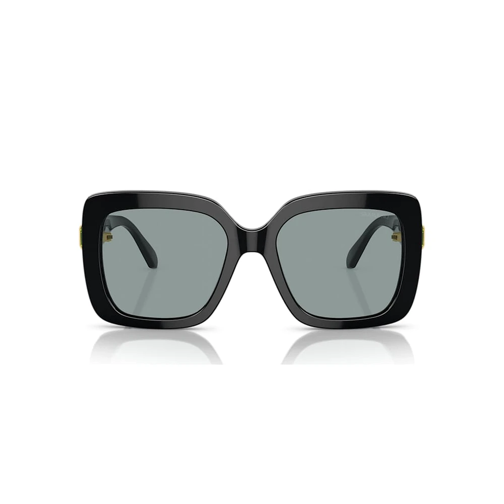 Sunglasses, Oversized, Square shape, SK6001, Black by SWAROVSKI