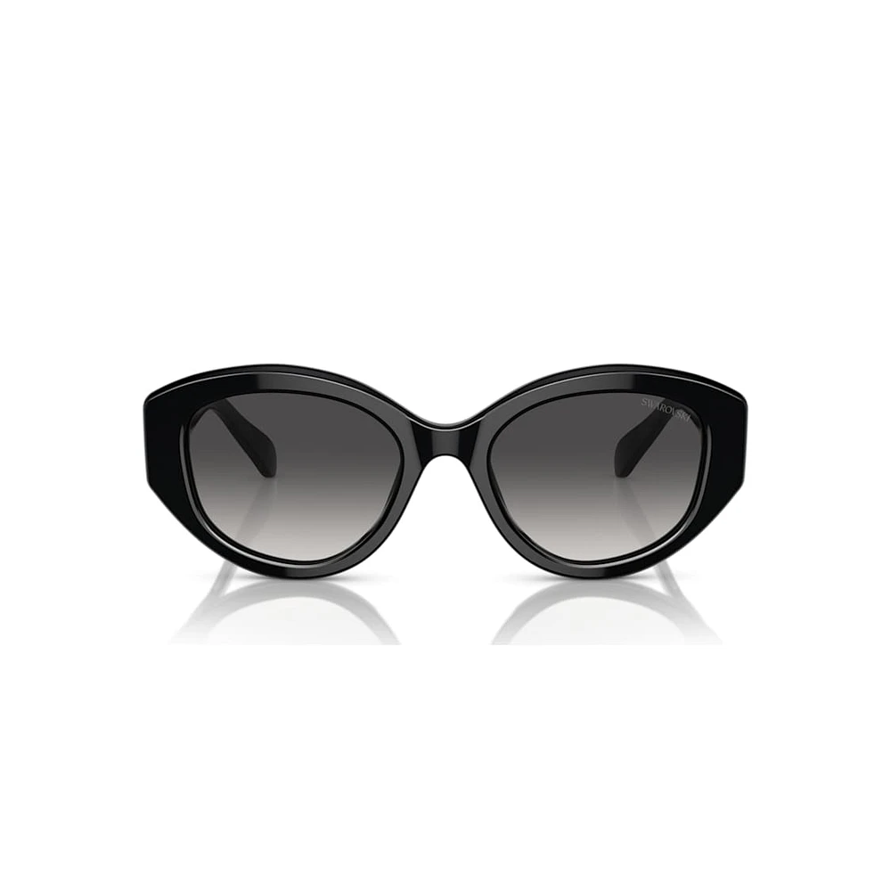 Sunglasses, Cat-Eye shape, SK6005, Black by SWAROVSKI