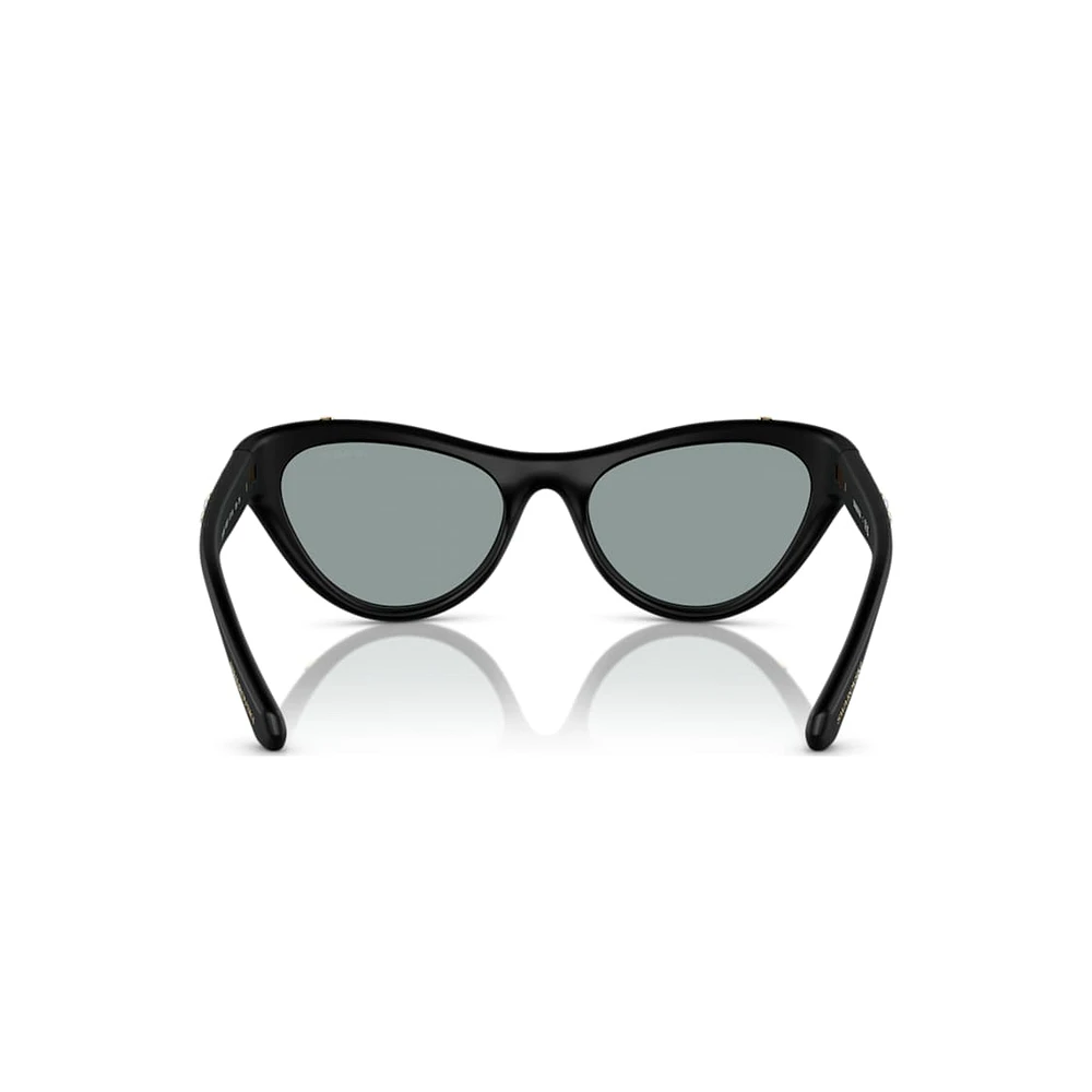 Sunglasses, Cat-Eye shape, SK6007, Black by SWAROVSKI